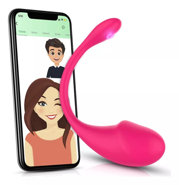 Vibrador Con App Fucsia Recargable